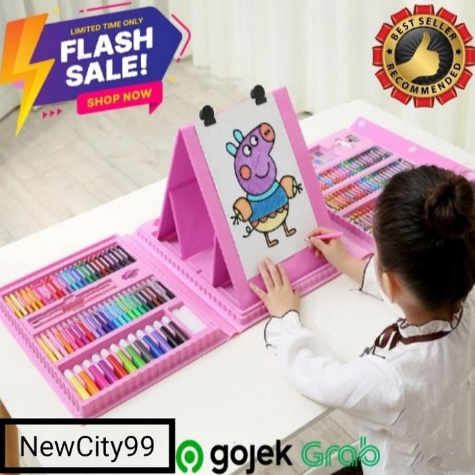 

208 PCS CRAYON SET CAT MINYAK PENSIL WARNA PASTEL UNTUK ANAK MELUKIS - PINK