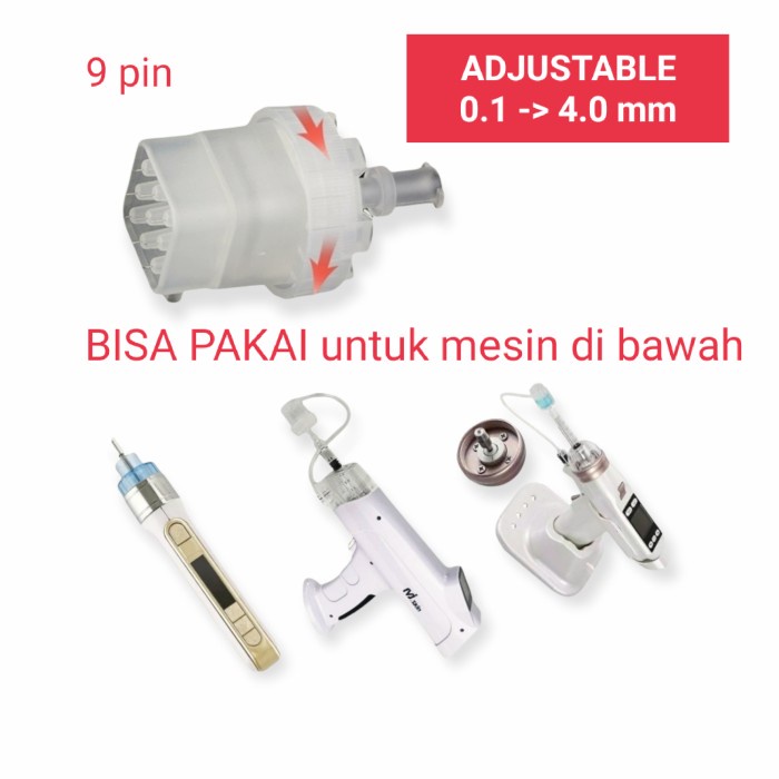Adjustable jarum 9 pin ez injector mj II 3D INJECTOR ADJUST 0.1 MM SD 4.0 MM