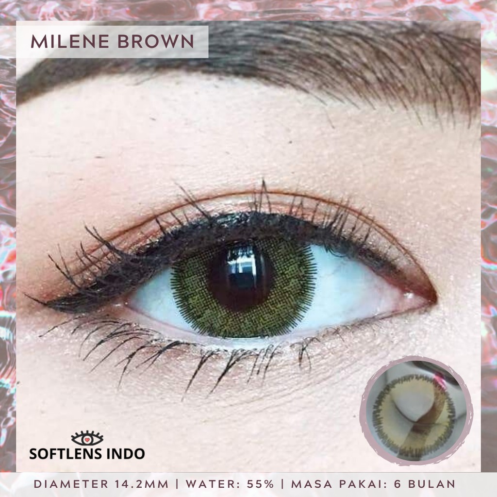 

Softlens kitty kawaii milene brown/ coklat