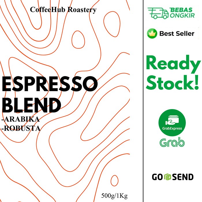 

Biji Kopi 1kg/500g ESPRESSO BLEND 50/50 bahan es kopi susu Murah!