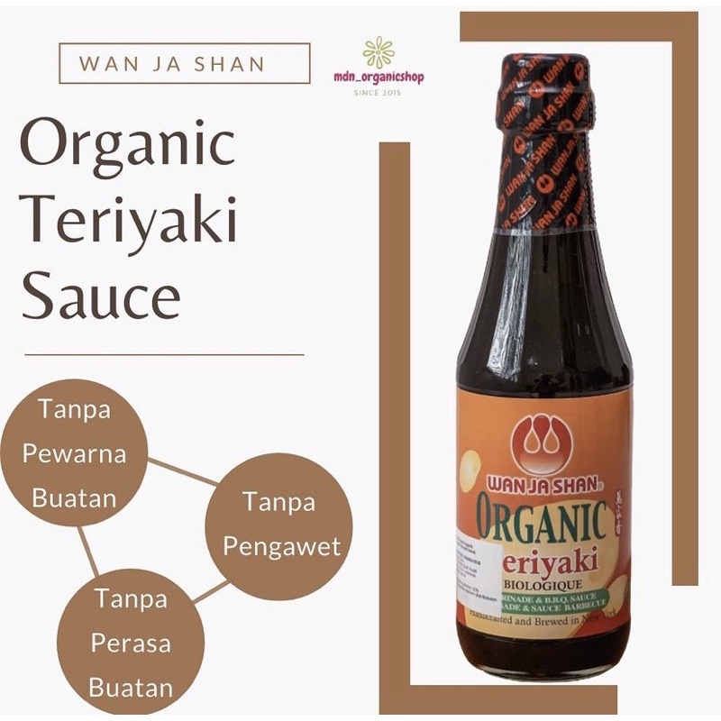 Wan Ja Shan Organic Teriyaki Sauce 300ml Shopee Indonesia