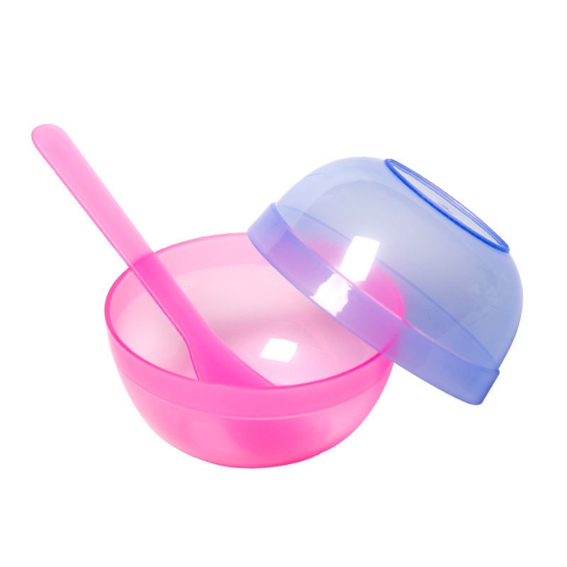 [1Set Reuseable Transparent Plastic DIY Mask Bowl &amp; Stick for Facial Care Tool ] [Make up Tools]