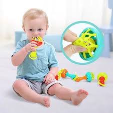 Kizzie Mainan Kerincingan Bayi Baby Rattle Toys Soft Teether Import