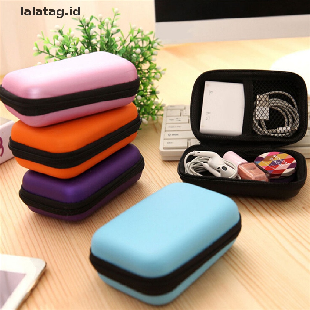 (Flyag) Tas Hard Case Penyimpanan Headset / Headphone / Earphone