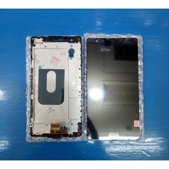 LCD TOUCHSCREEN FRAME LG K220 | X POWER ORIGINAL HITAM