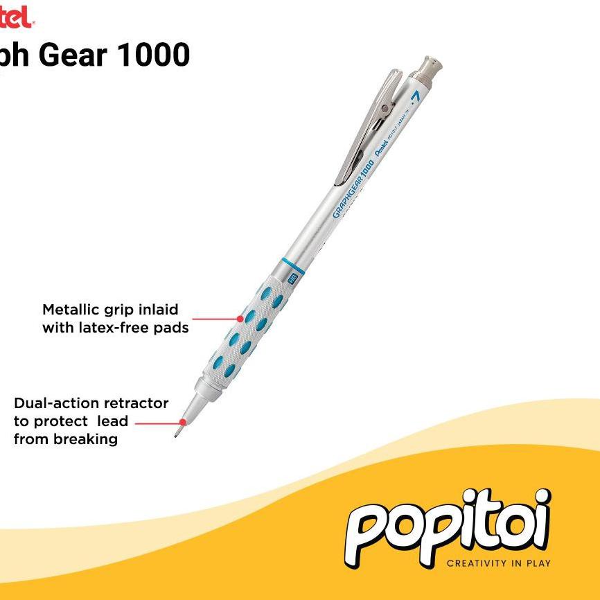 

Grosir 12.12 Pentel Graph Gear 1000 Mechanical Pencil 0.5 mm 0.5mm GraphGear Pensil Mekanik を