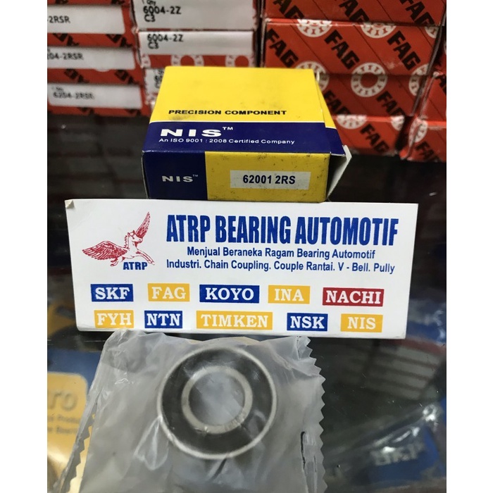 BALL BEARING 62001 2RS NIS 12X28X10
