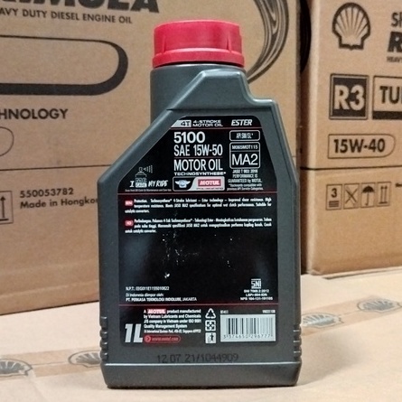 OLI MESIN MOTOR MOTUL 5100 15W-50 ESTER 1 LITER