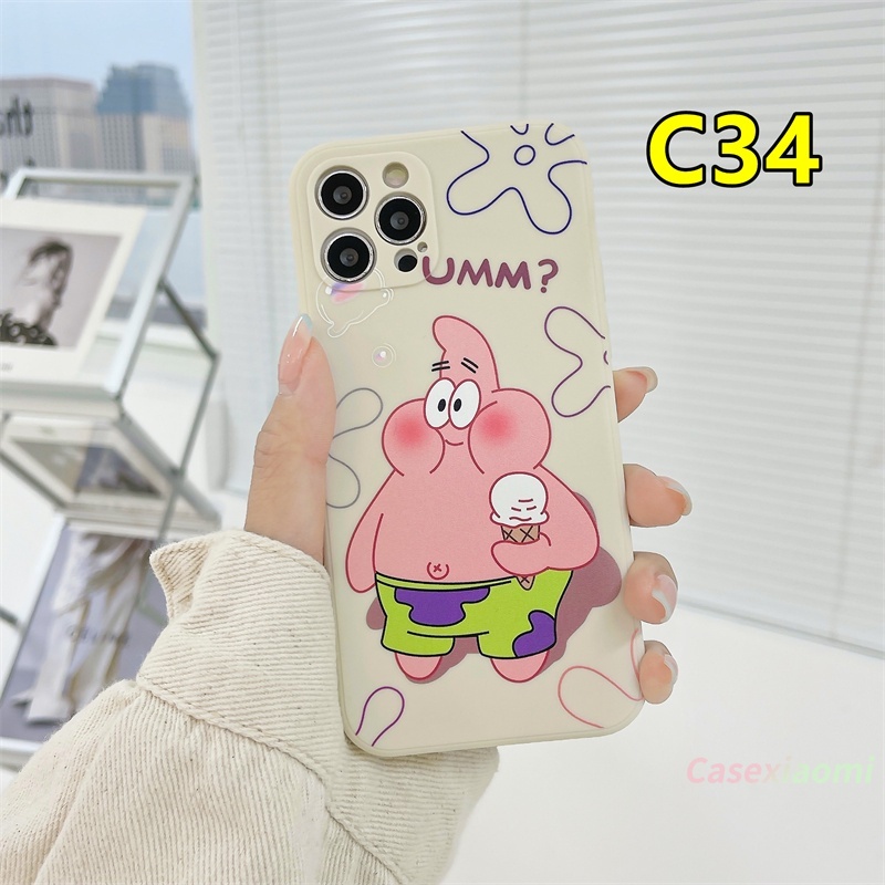 Ins Cute Cartoon Spongebob Patrick Star Straight Cube Soft Case OPPO A95 A54 A15 A5S A3S A16 A7 A5 A9 A31 A53 2020 A12 A1K Reno 5 4 5F 4F A74 A15S A52 A11K A92 A35 A11 A93 A32 A72 A94 A53S F17 PRO A16S A12S A12E A33 Y20 Y12 5 5i C3 C25 C12 A12-1