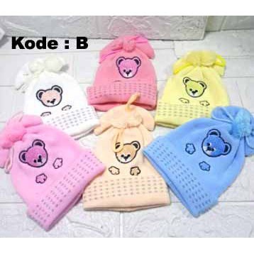 Kupluk anak kupluk bayi Import  TOPI RAJUT BAYI 0-12 BULAN NEWBORN