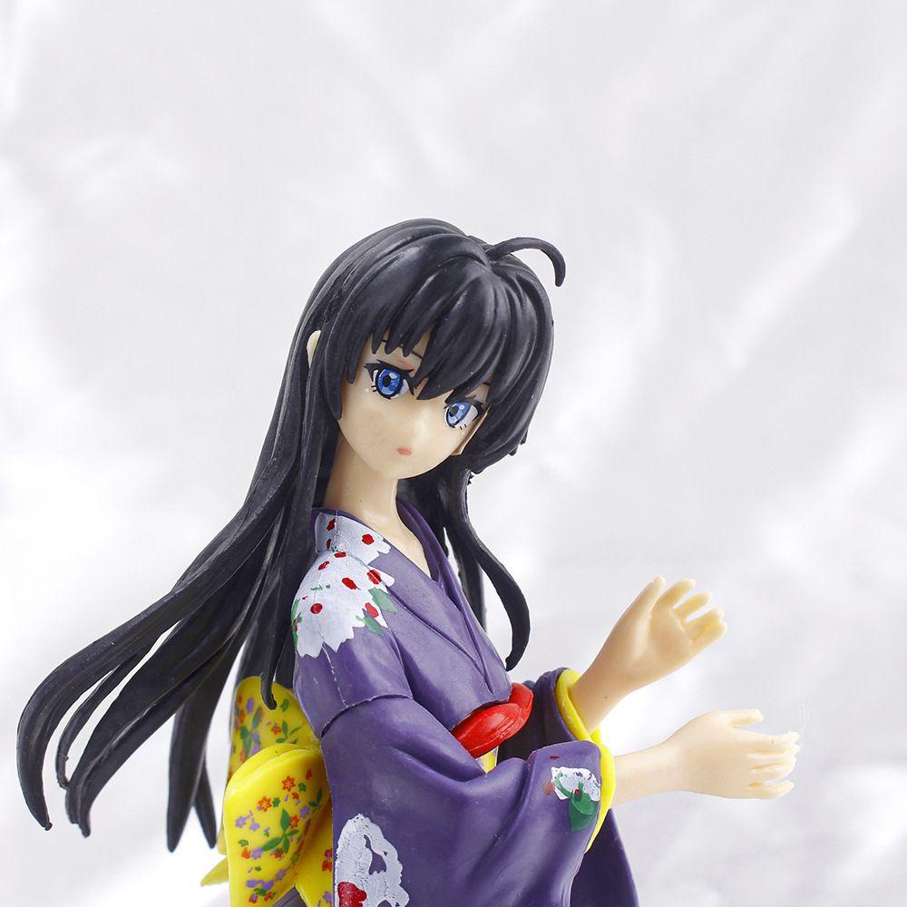 Lanfy My Teen Romantic Comedy SNAFU Untuk Hadiah Koleksi Gadis Figure Mainan Yui Yuigahama Kimono PVC Yukinoshita Yukino