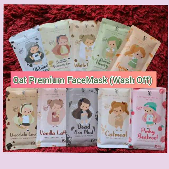 Masker Organik Oat Premium Face Mask Wash Off 15 Gram By Youra Beli5bonuskuas Shopee Indonesia