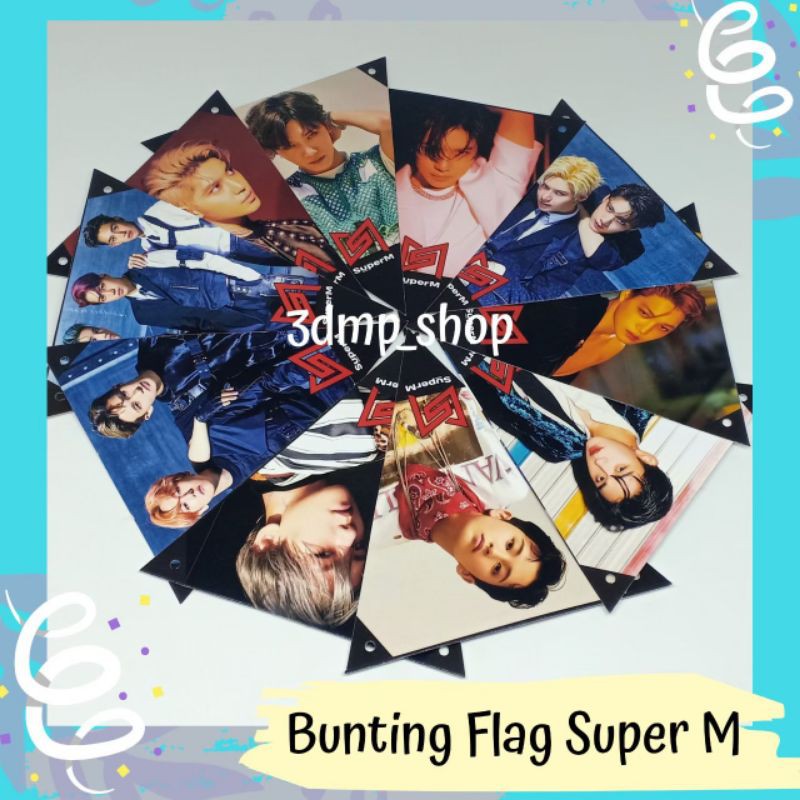 Bunting Flag Super M