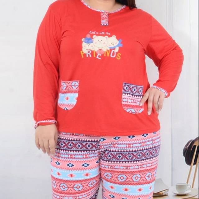 Baby doll jumbo lengan panjang+celana panjang