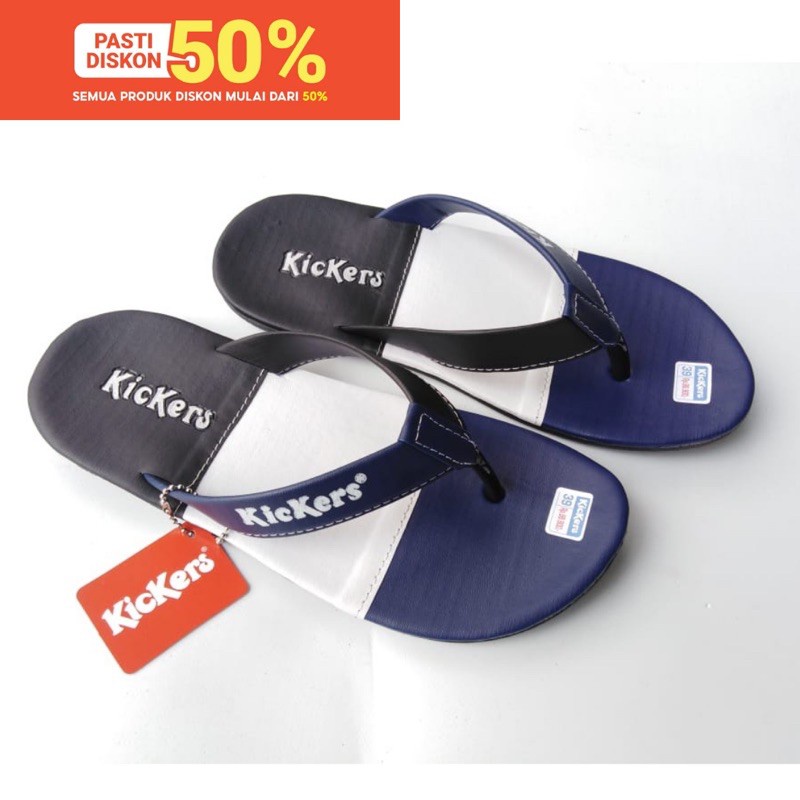 Sandal Jepit Pria Kekinian Kickers 3 Warna | Sandal Branded | Sandal Modis