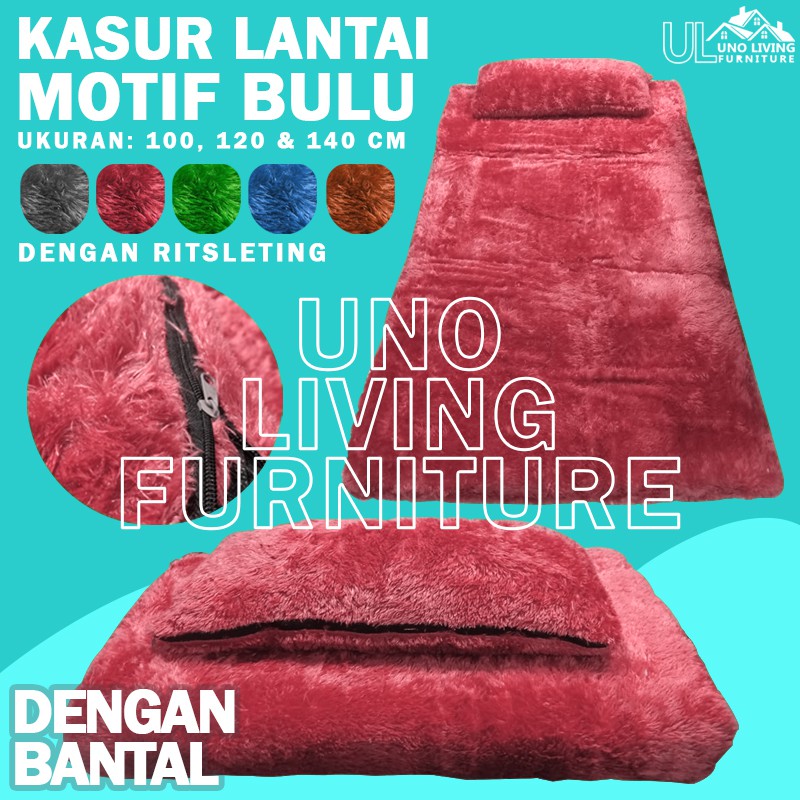 KASUR LANTAI BULU KASUR BULU KARPET BULU DENGAN BANTAL IMPORT KASUR BULU MURAH KASUR LANTAI