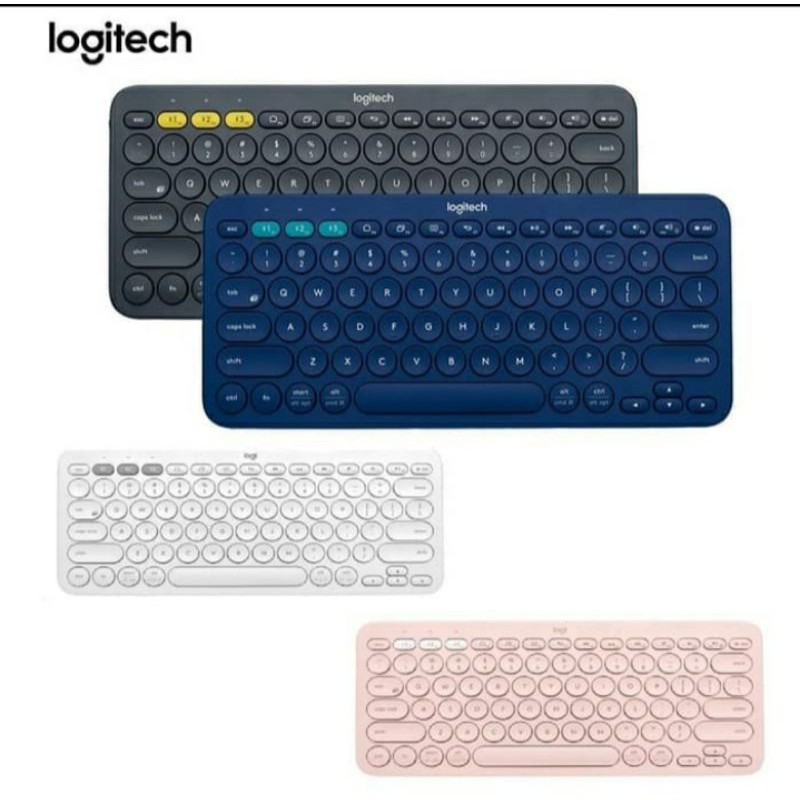 Keybord logitech bluetooth k380,hitam,putih,pink