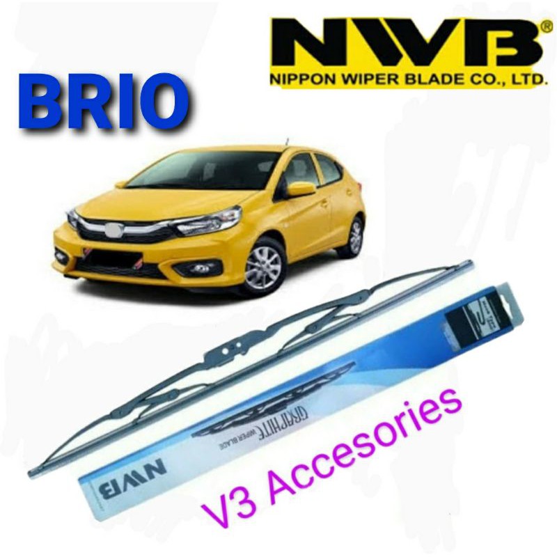 wiper NWB graphite BRIO sepasang