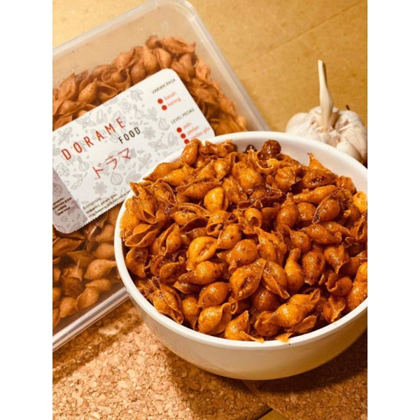 

Dorame food makaroni kerang dalam kemasan box isi 150 gram