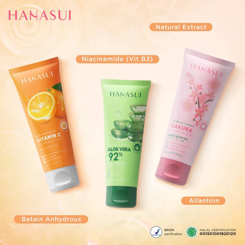 Body Serum Hanasui Body Lotion Serum Gel Gel Vitamin C