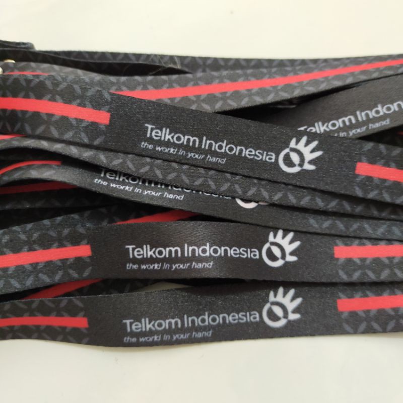

Lanyard Printing Telkom Indonesia Tali 1,5cm
