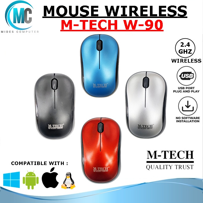 Mouse Wireless M-Tech W90 Silent