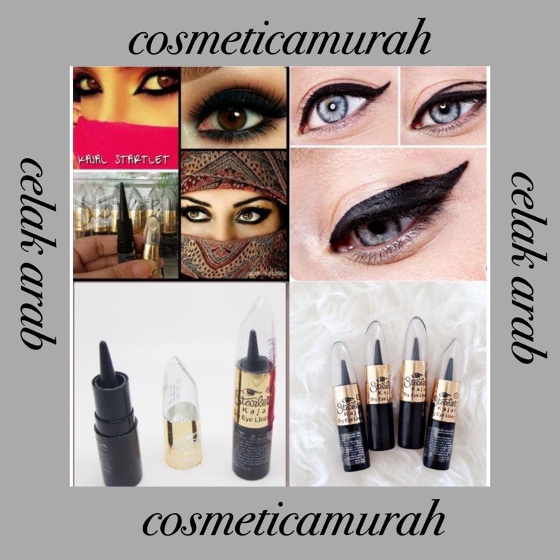 [ bpom ] celak arab starlet kajal original | celak bawah mata arab starlet | eyeliner bawah mata