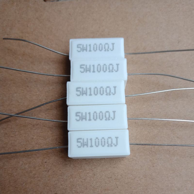 resistor kapur 100ohm 5w taiwan