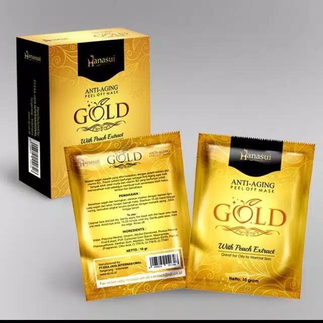 ❤ PAMELA ❤ Masker Hanasui Gold Anti Aging Peel of Mask