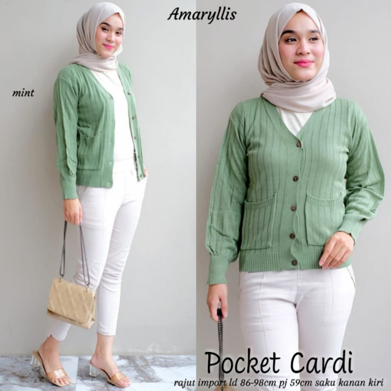 POCKET CARDI / CARDI RAJUT IMPORT