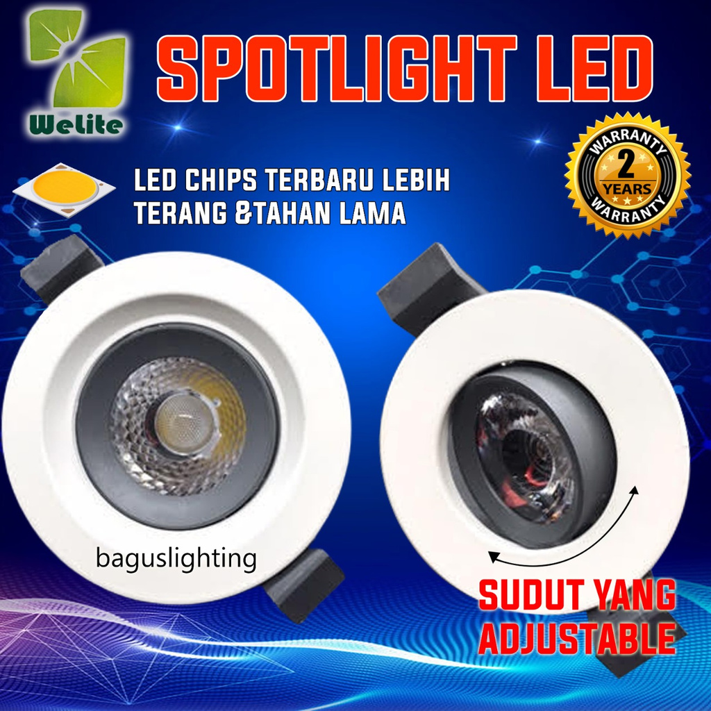 Lampu LED Plafon Sorot Spotlight COB Ceiling Spot Light 7W