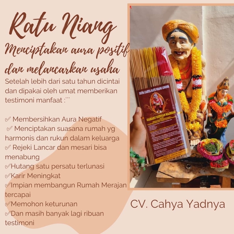 (dupa pasupati) dupa ratu niang lingsir 750g