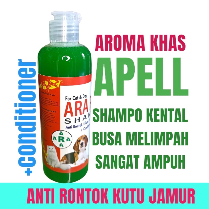 shampo kucing anti kutu jamur rontok bacteri AMPUH 250ml