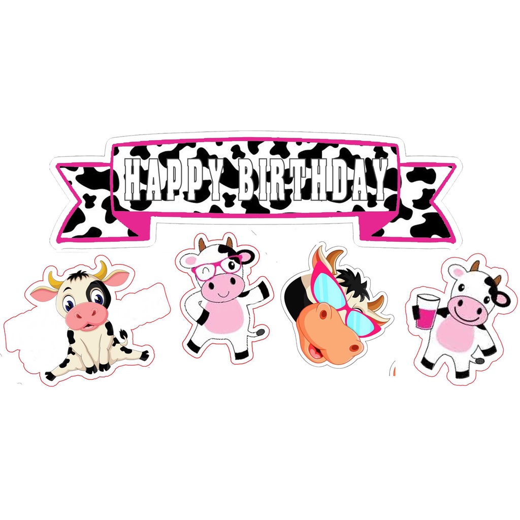 TOPPER CAKE CUSTOM TOPPER ULANG TAHUN / HIASAN KUE CUSTOM ANIMAL