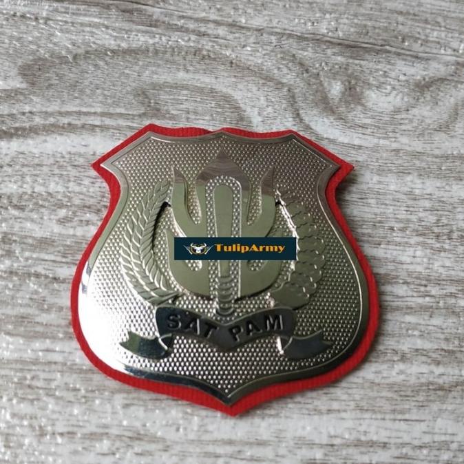 Lencana Satpam / security Silver TERPOPULER