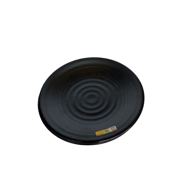 Piring bahan melamin Melamin / Piring Tembikar Bulat P2209A Hitam / Piring Resto