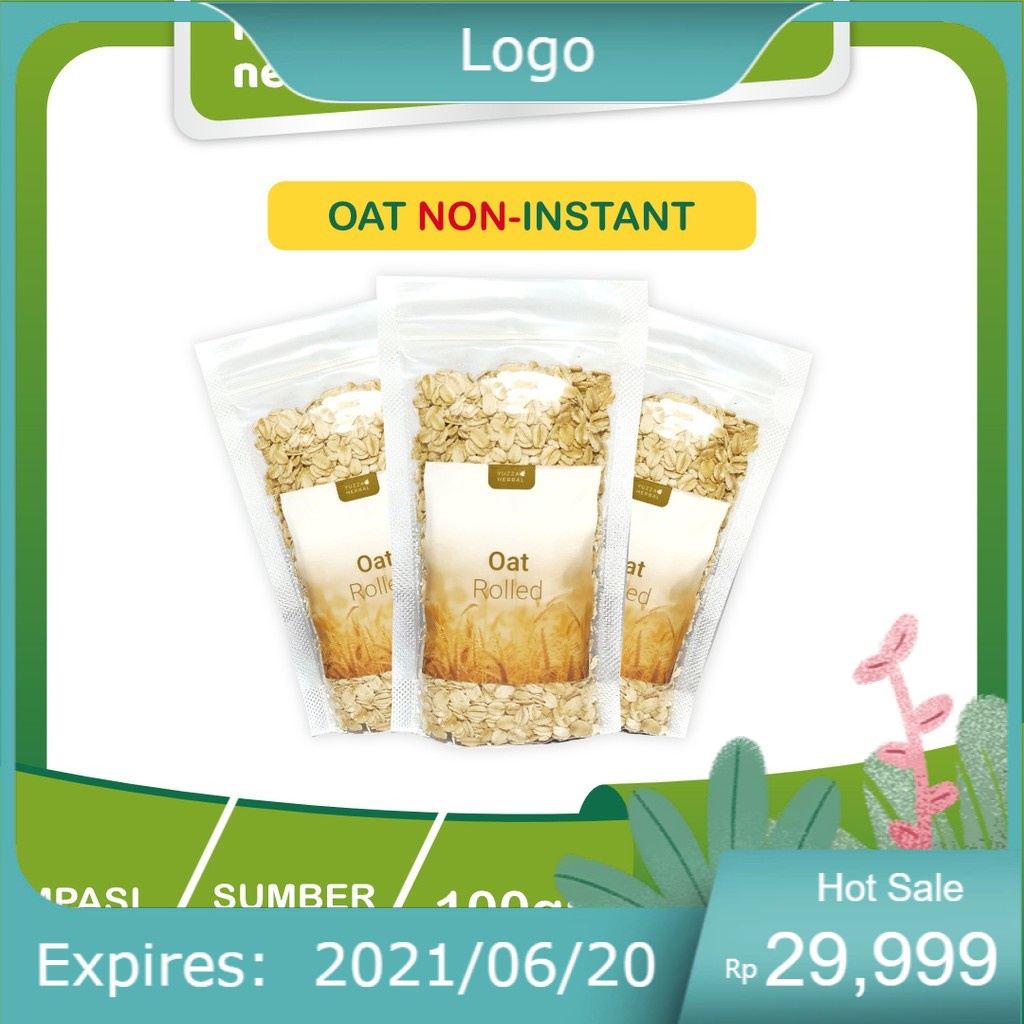 

Rolled Oat Mpasi Makanan Bayi dari Gandum Non Instan 100gr