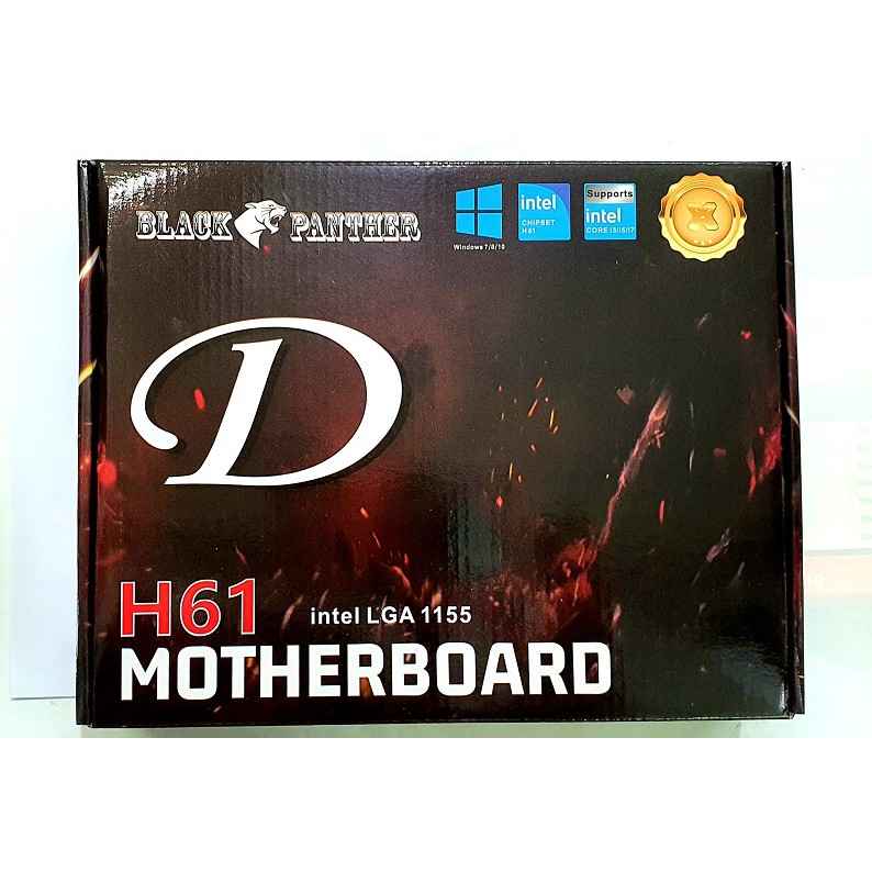 Motherboard Intel Black Panther H61 Socket LGA 1155