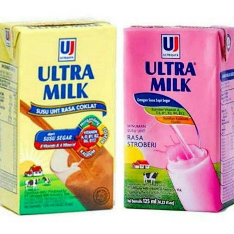 Susu ultra milk 125ml per karton