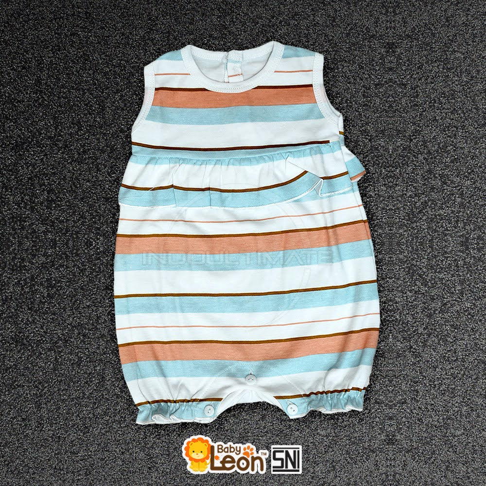 BABY LEON SNI Jumper Lengan Kutung Bayi Perempuan 0-12 tahun Jumper Kerut Kutung Jumpsuit Anak Balita Cewek kaos bayi kaos bayi romper kodok anak  GY-046