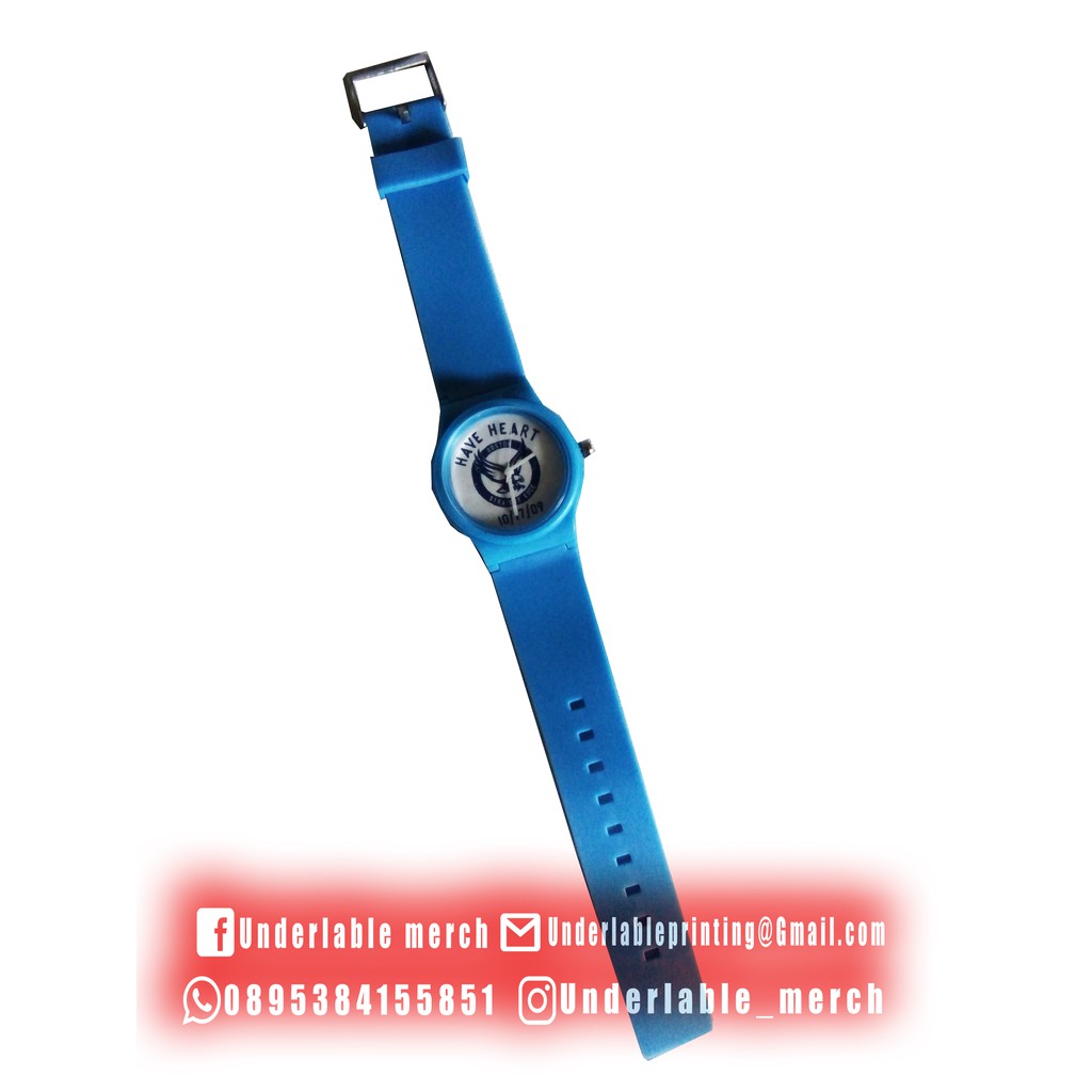 JAM TANGAN UNISEX CUSTOM BAND HAVE HEART