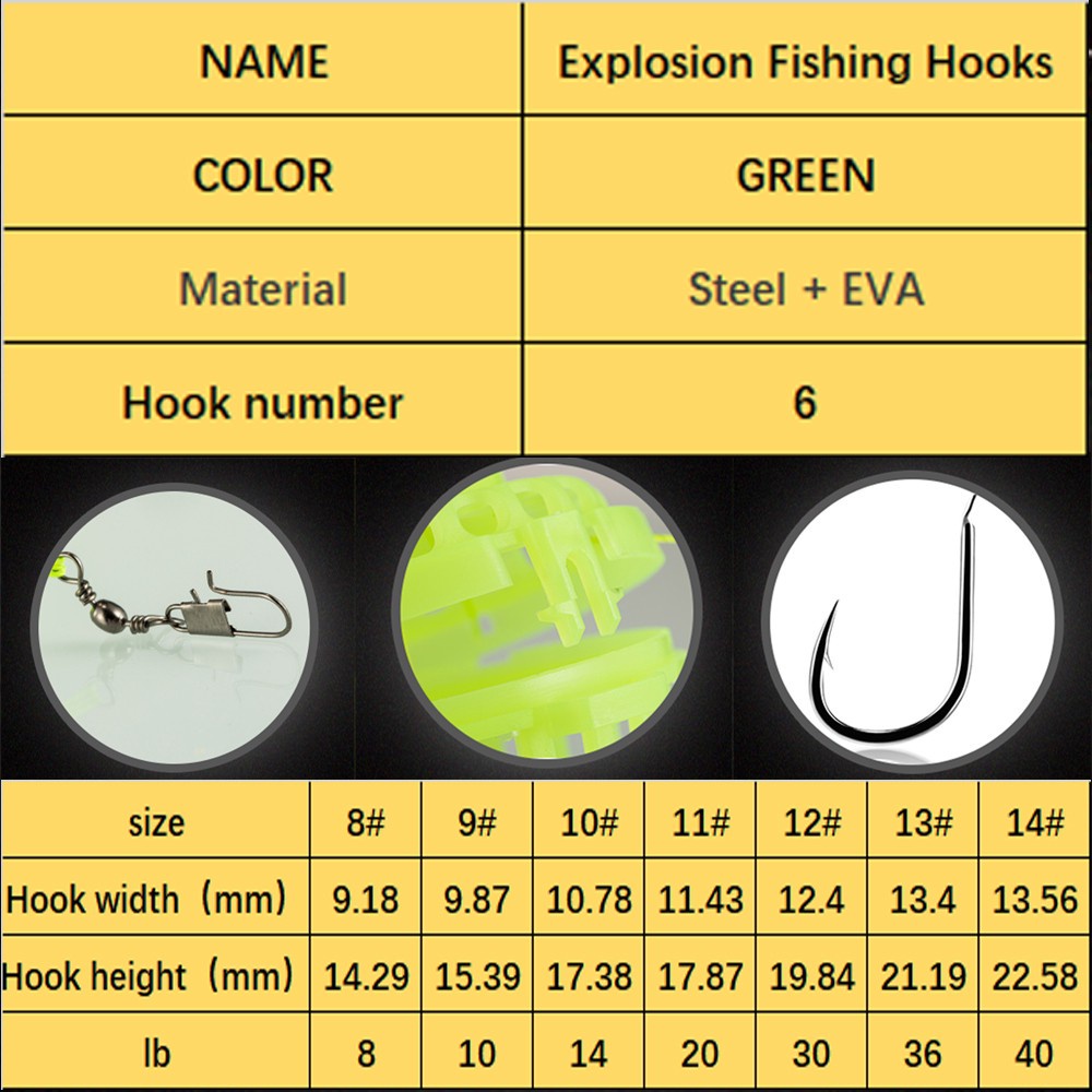 1Pcs Fishing Hooks Explosion Baits Cage with Strong Carbon Steel Plastics Carp Spherical Tackle Tools