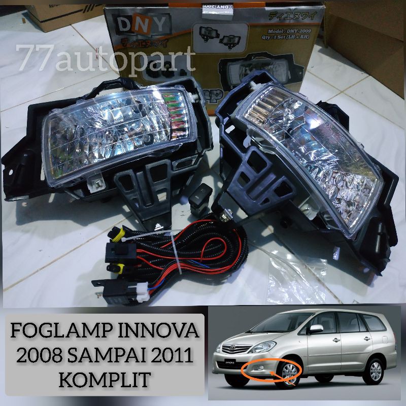 Lampu kabut foglamp innova 2008 2009 2010 2011 set