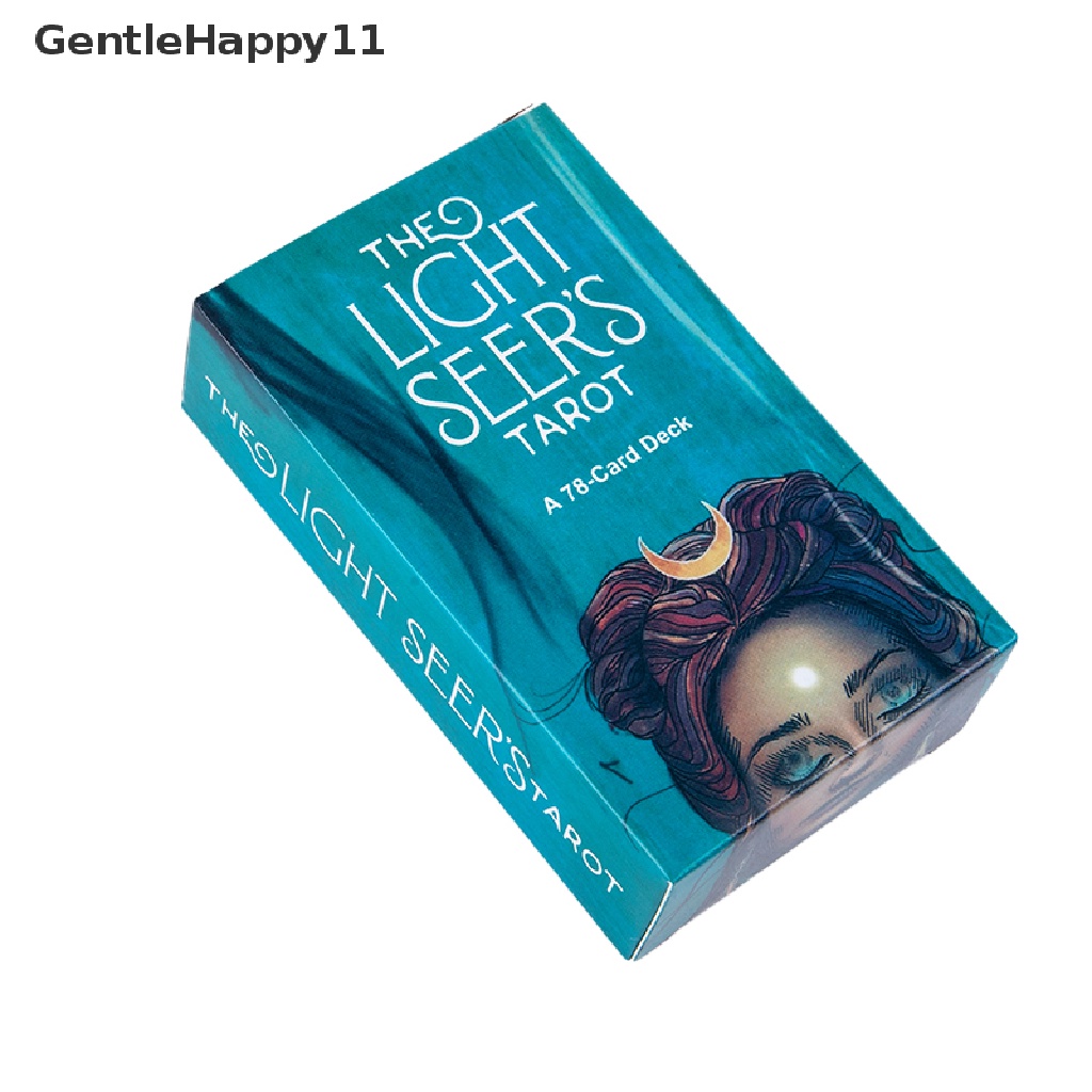 Gentlehappy 78pcs Kartu Tarot Light Seer 's Untuk Pesta / Liburan