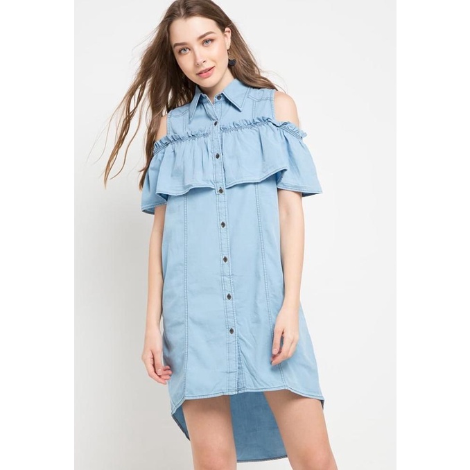 Miyoshi Jeans MY18DR112SP Dress - Blue