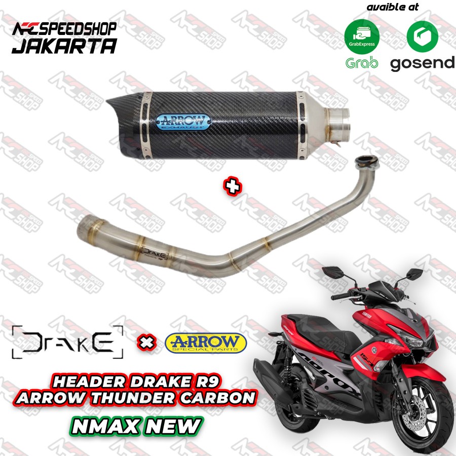 KNALPOT ARROW THUNDER CARBON NEW VARIO 150CC FULLSYSTEM