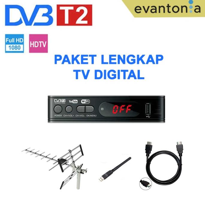 Paket Lengkap Tv Digital Set Top Box Dvb T2 Terlaris