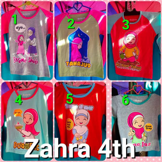  Kaos  Muslim  Anak  Zahra Desain  Kaos  Menarik