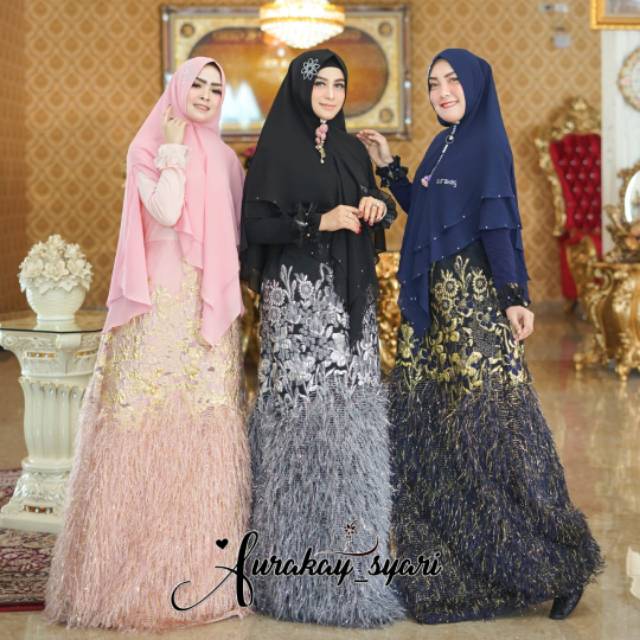 Aisyah Set Syari By Aurakay Syari (Original)
