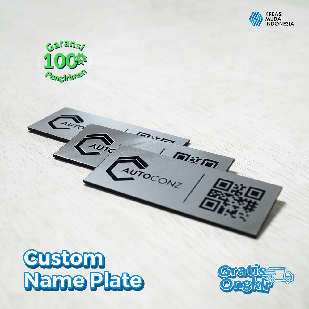 

Name Plate Acrylic Custom Grafir Laser